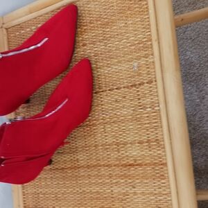 Hot Tomato Red Heeled Boots